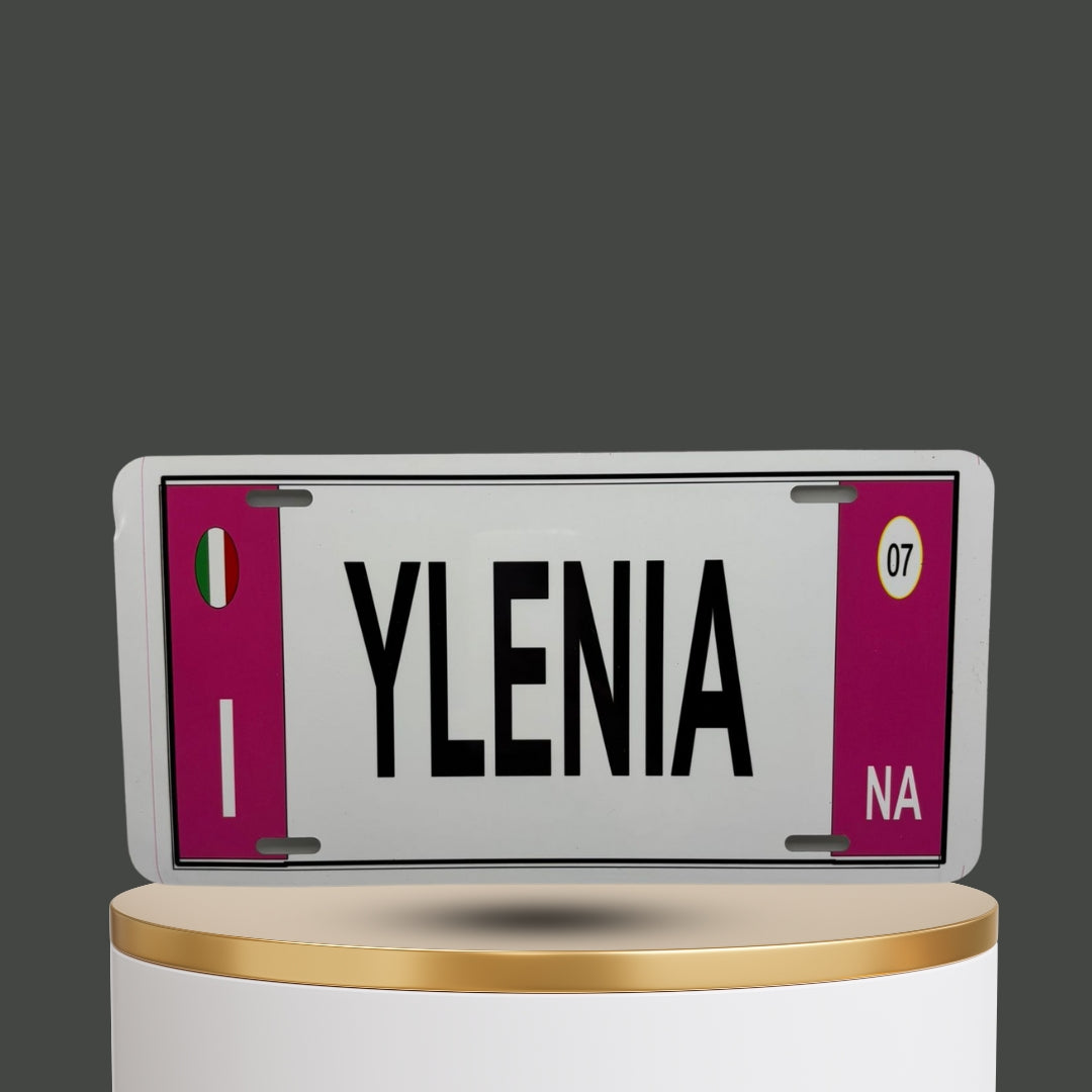 Targa in alluminio personalizzabile