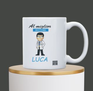 Tazza "Il miglior dottore" personalizzabile