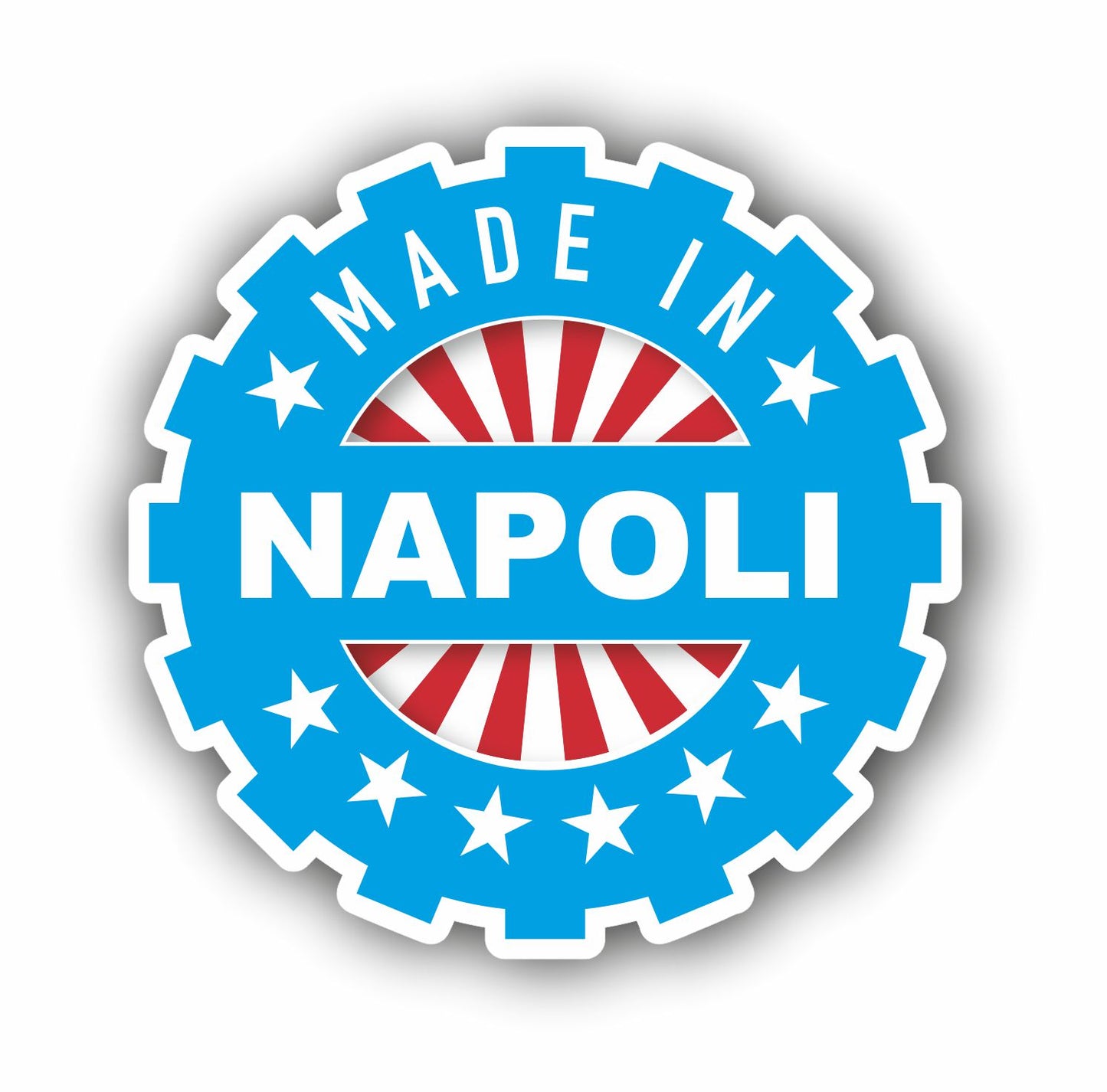 Adesivo divertente Napoli MADE IN NAPOLI| Supporter calcio |
