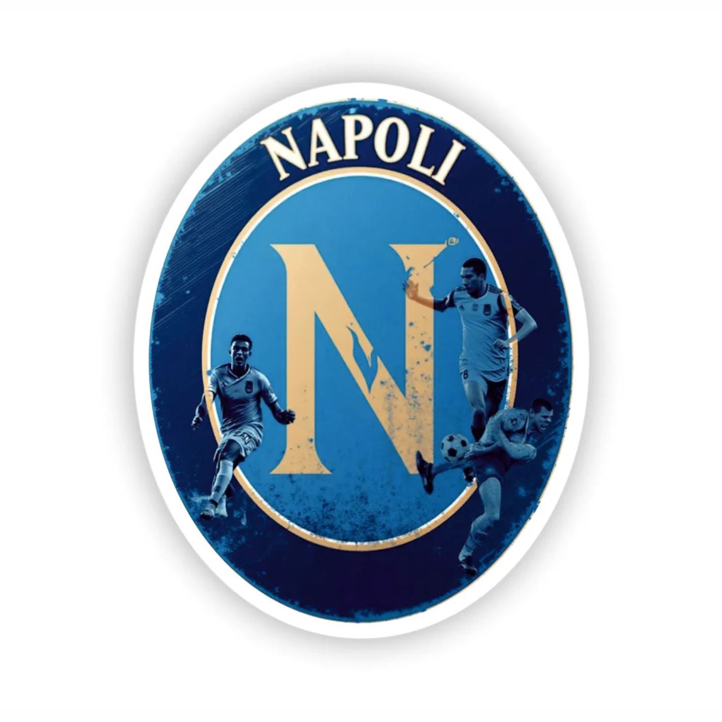 Adesivo divertente Napoli - Supporter calcio