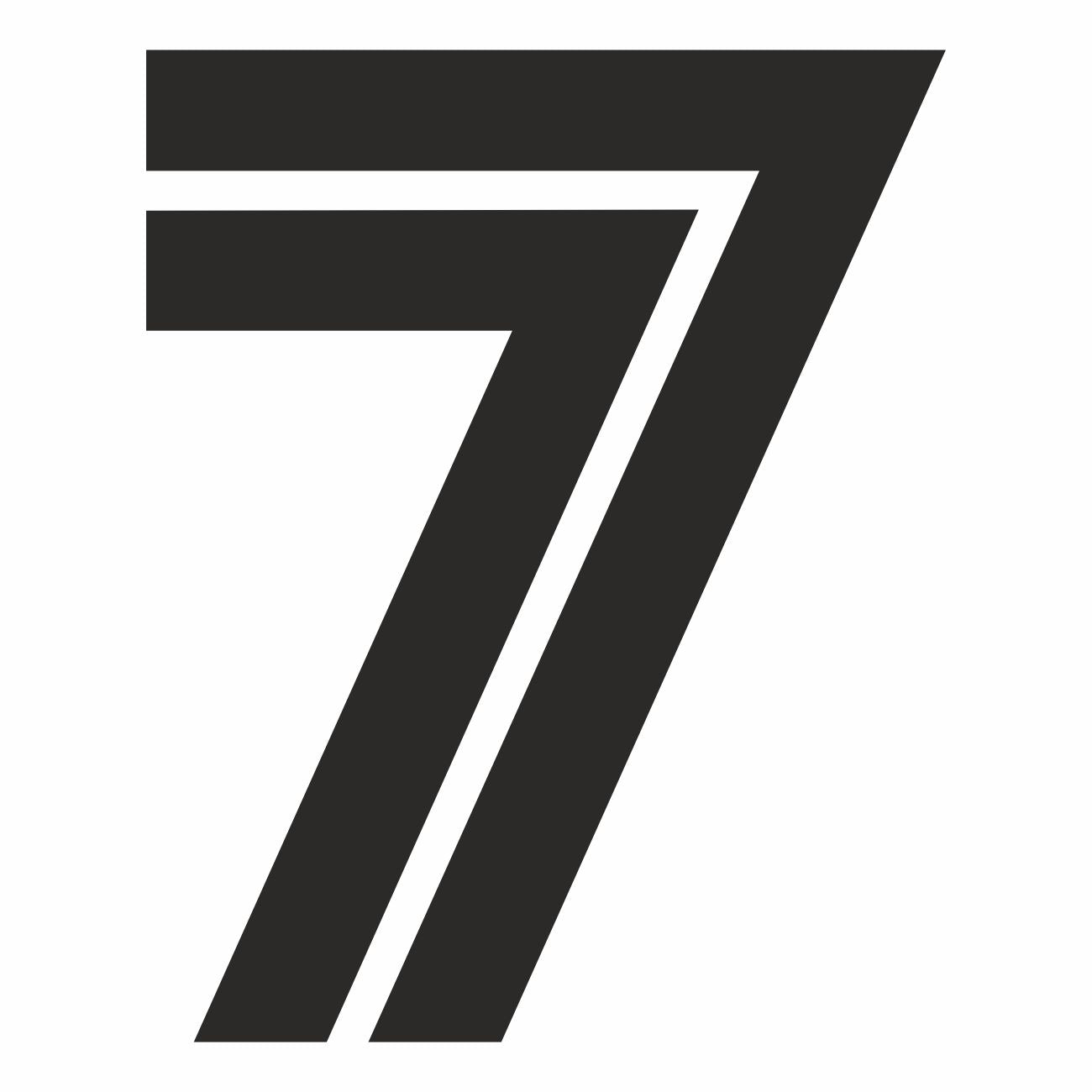 Adesivo prespaziato numero racing Mono personalizzabile adatto per auto moto pc