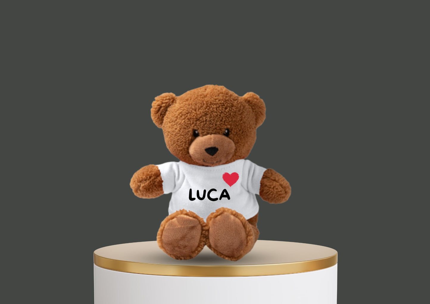 Orsetto Balu ' Cuore ' personalizzabile con nome