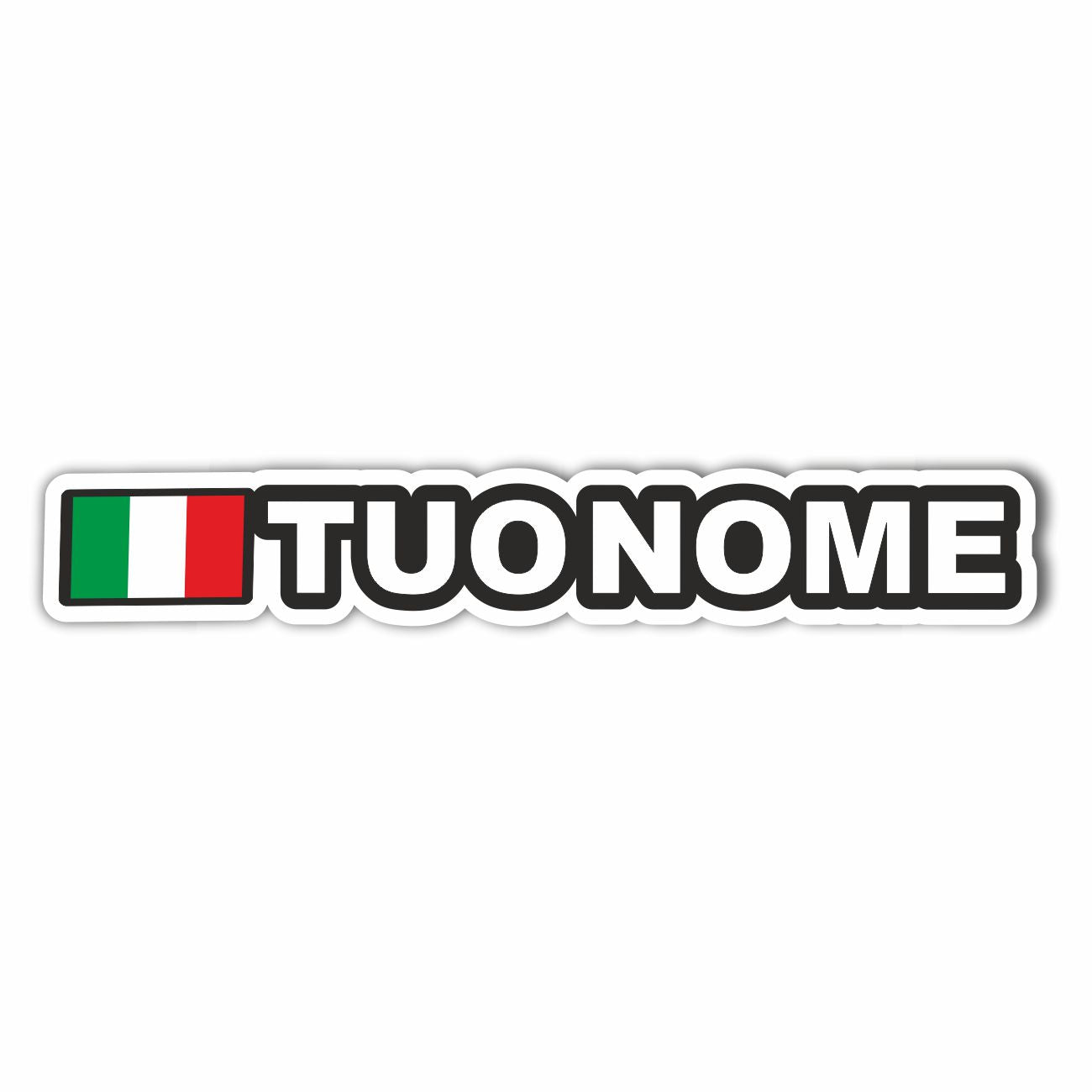 Adesivo personalizzato con tuo nome