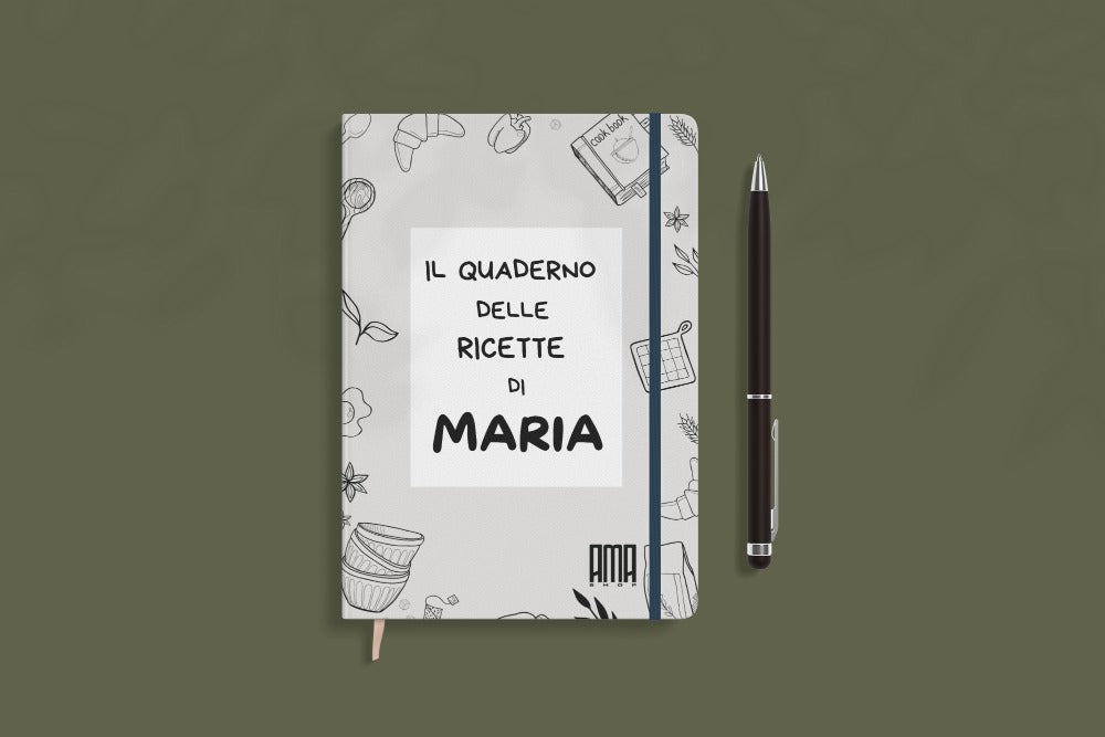 Blocco note ''Le ricette'' personalizzabile con nome