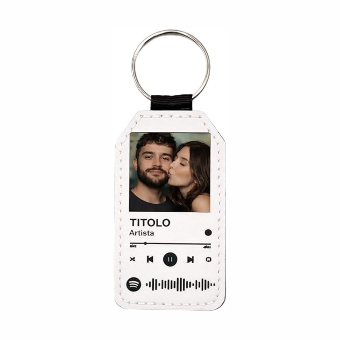 Portachiavi Spotify personalizzabile con foto e canzone