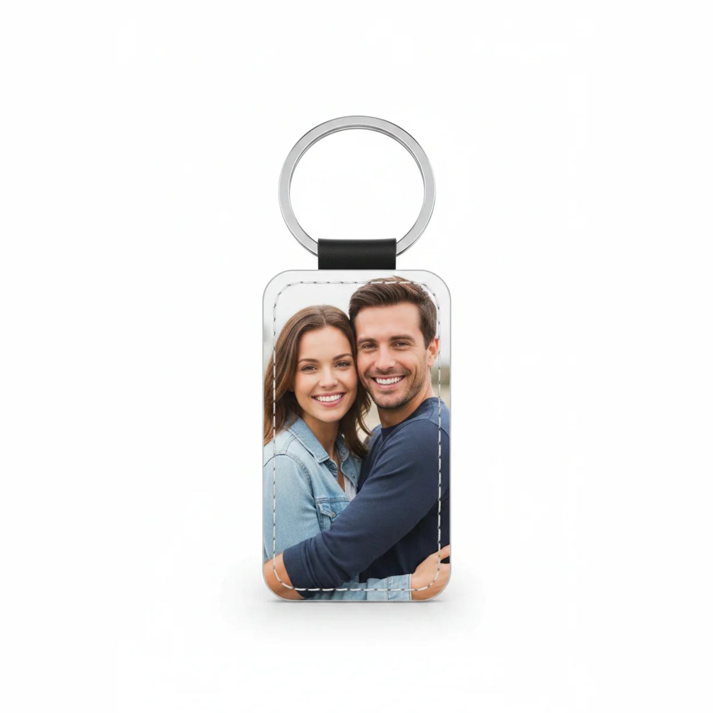 Portachiavi in ecopelle personalizzabile con foto