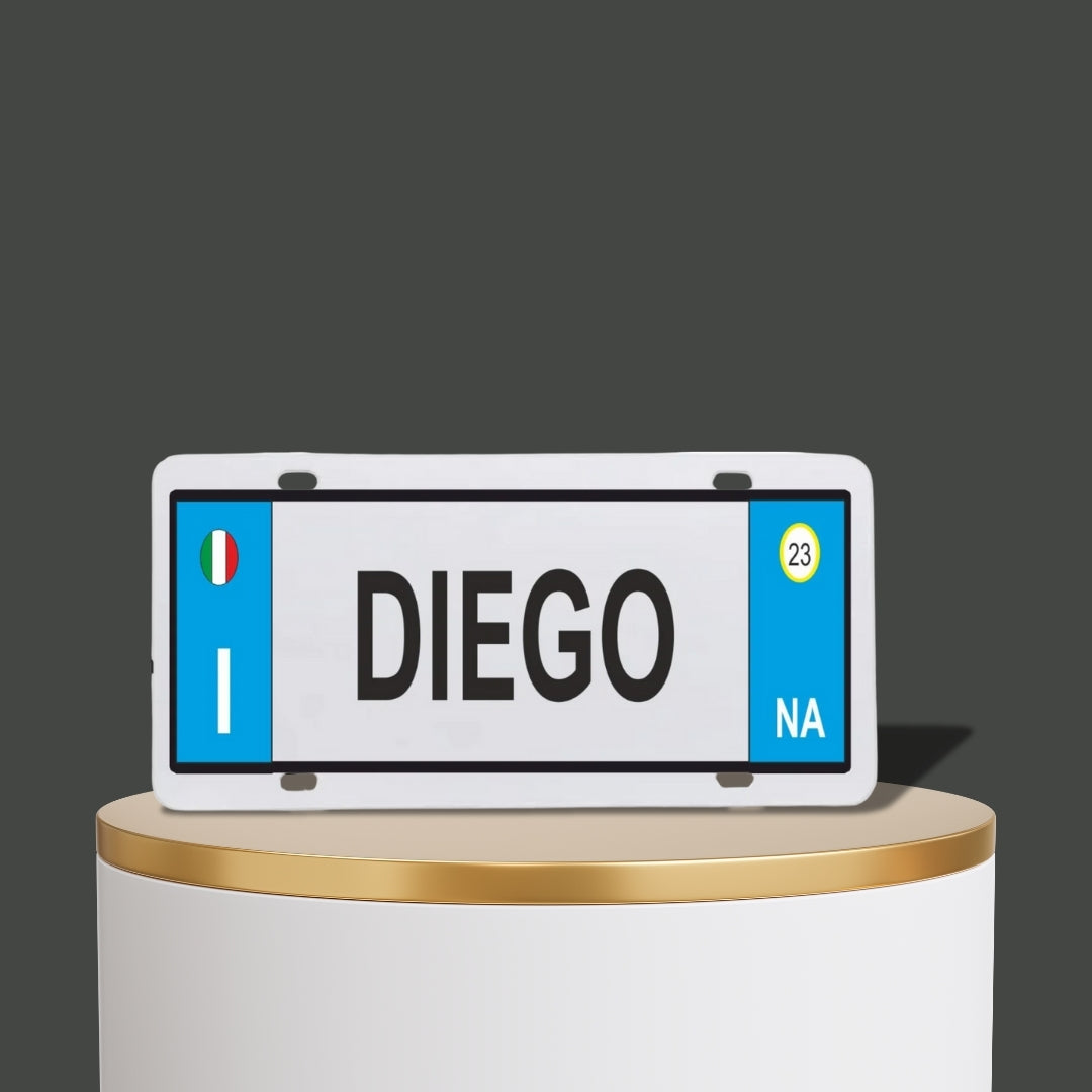 Targa in alluminio personalizzabile