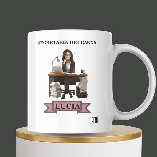 Tazza “Segretaria dell’anno” personalizzabile