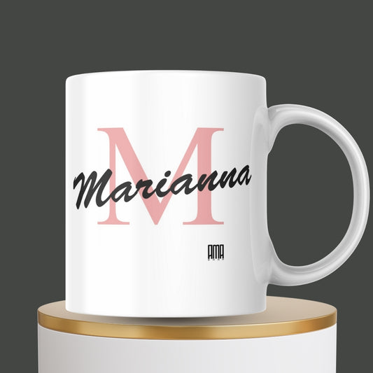 Tazza ”Nome ed iniziale” persnalizzabile