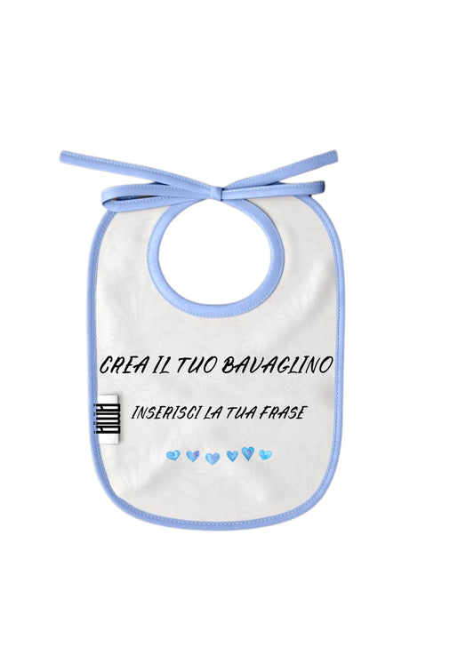Bavaglino celeste''Personalizzalo come vuoi ''