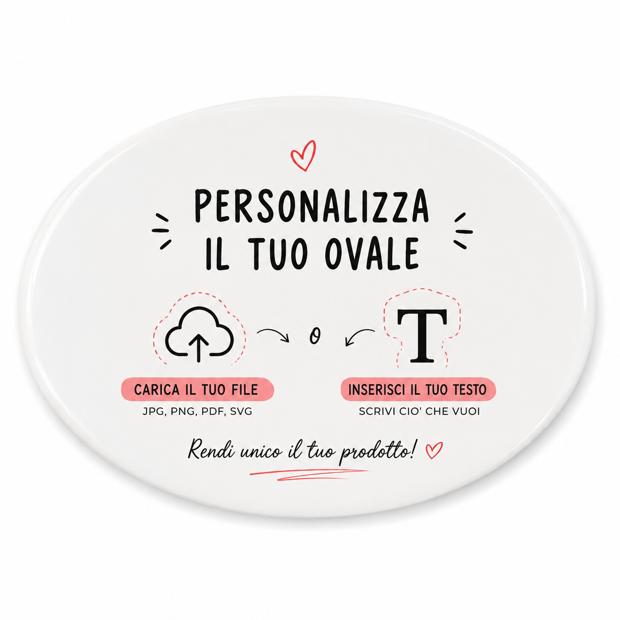 Fuori Porta Personalizzabile in Ceramica - Crea il Tuo