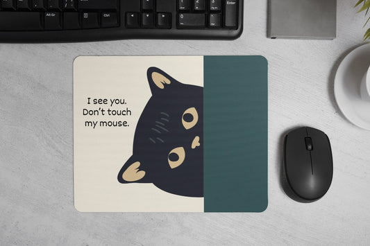 Tappetino mouse ' Gatto' personalizzabile con nome, data o dedica