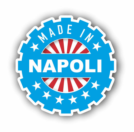 Adesivo divertente Napoli MADE IN NAPOLI| Supporter calcio |