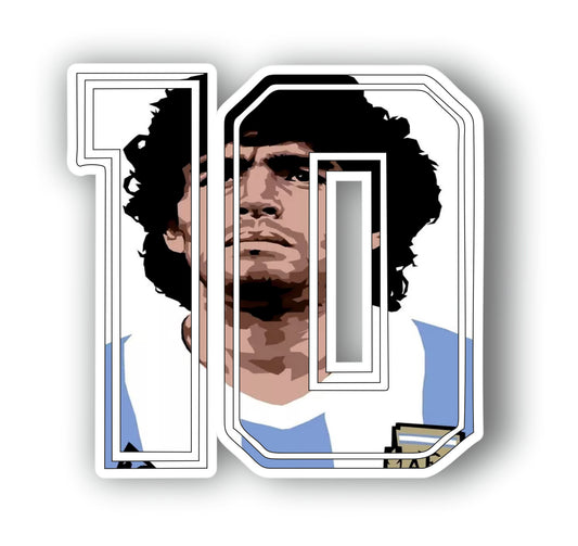 Adesivo numero 10 Maradona Napoli