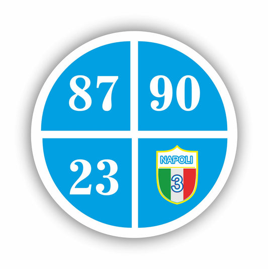 Adesivo divertente Napoli Date scudetti| Supporter calcio