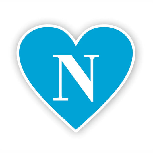 Adesivo Napoli nel cuore - Supporter calcio
