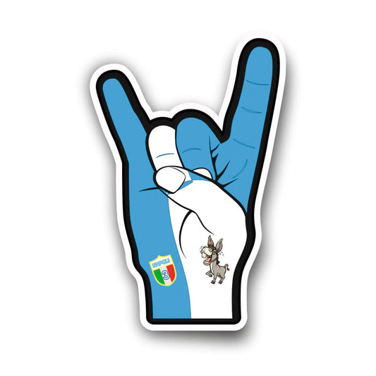 Adesivo divertente Napoli corna - Supporter calcio