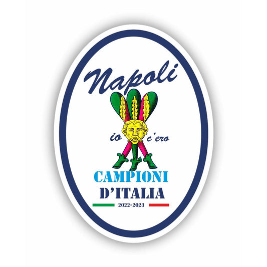 Adesivo Napoli 3 di bastoni - Supporter calcio