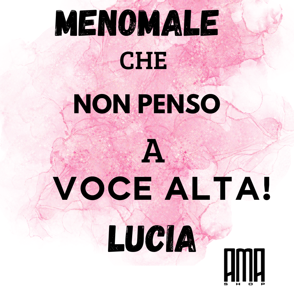 T Shirt '' Menomale che non penso a voce alta'' personalizzabile con nome