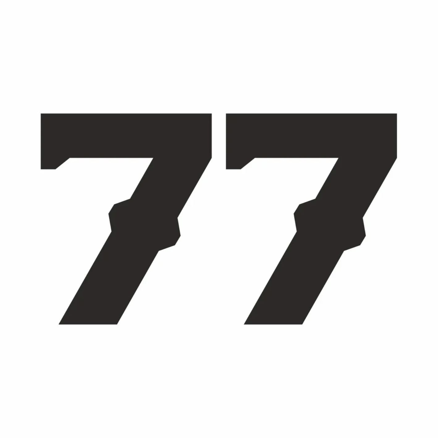 Adesivo Prespaziato Numero Retro West | Sticker PVC per Auto e Moto