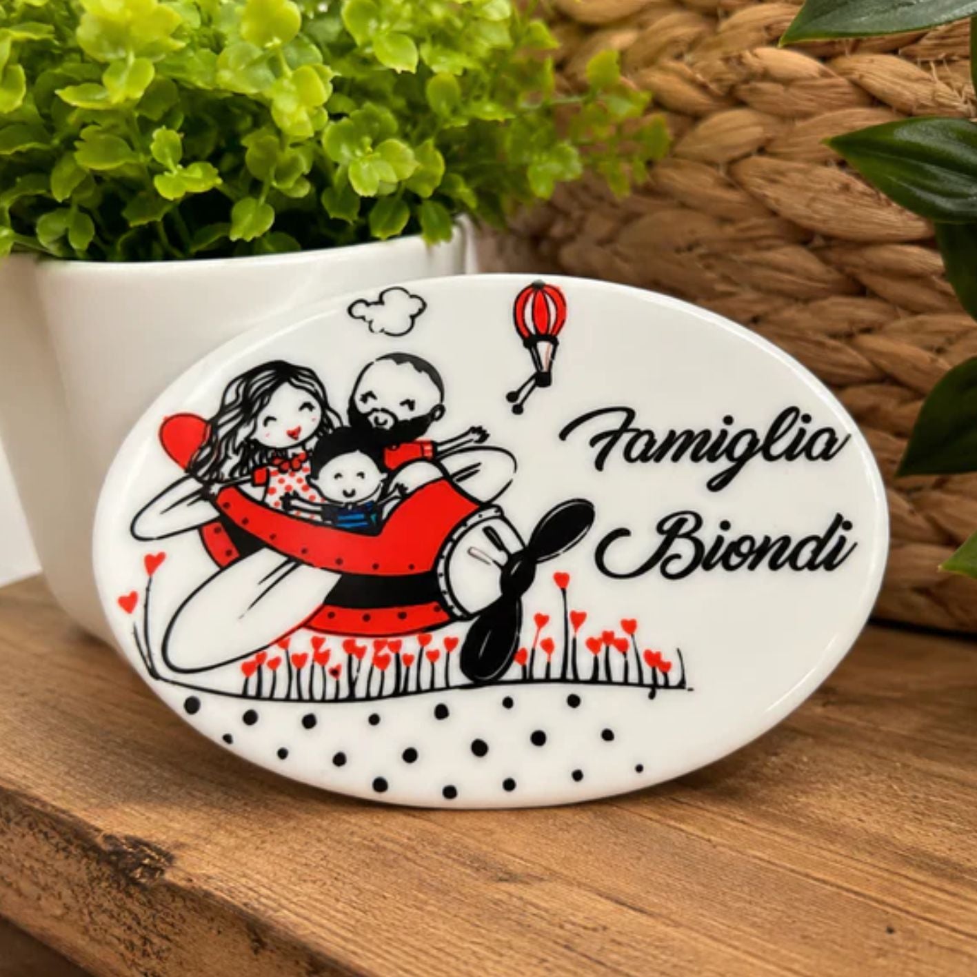 Fuori Porta Personalizzabile in Ceramica