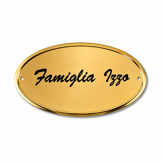 Fuori Porta Personalizzabile in Alluminio | Colore Oro