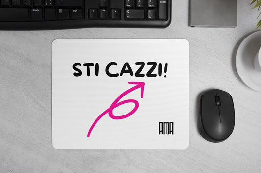 Tappetino mouse ' Sti cazzi!' personalizzabile con nome, data o dedica