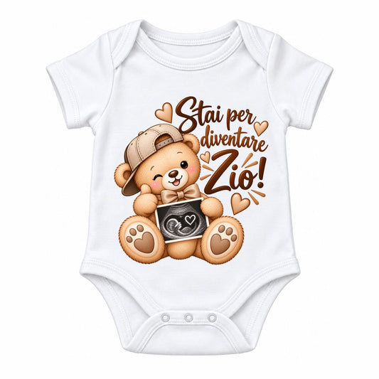 Body Neonato ''Stai per Diventare Zio!'' | Annuncio Gravidanza | AMA SHOP