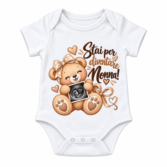 Body Neonato ''Stai per Diventare Nonna!'' | Annuncio Gravidanza | AMA SHOP