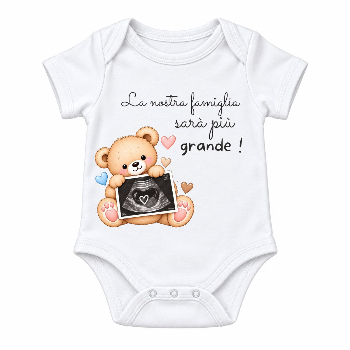 Body Neonato ''La nostra famiglia sarà più grande!'' | Annuncio Gravidanza | AMA SHOP