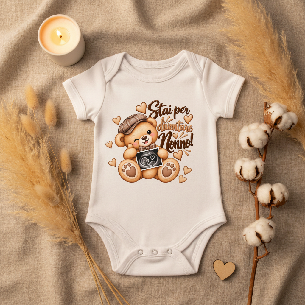 Body Stai per Diventare Nonno - Candele e Lino