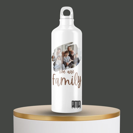 Borraccia''We are family '' personalizzabile con foto