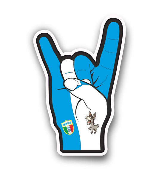 Adesivo divertente Napoli corna| Supporter calcio