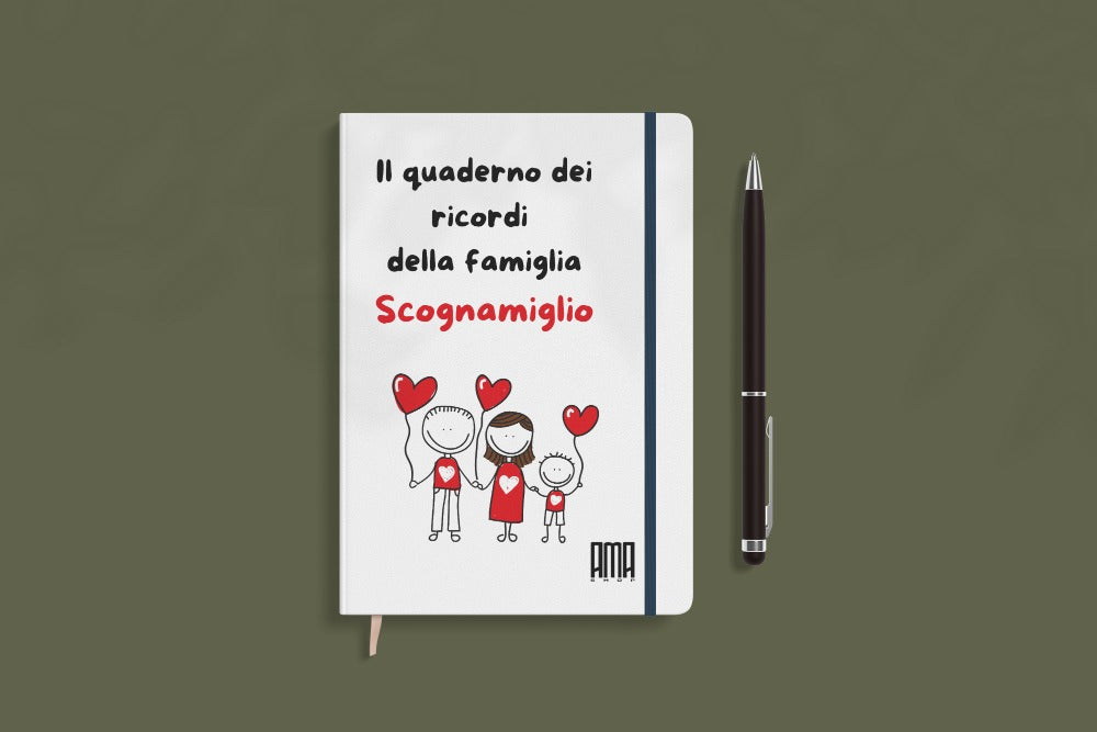 Blocco note ''La famiglia '' personalizzabile