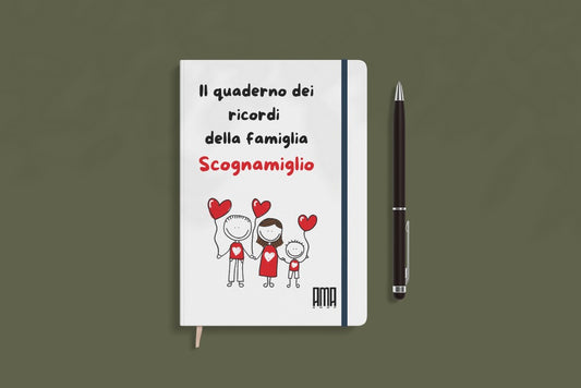 Blocco note ''La famiglia '' personalizzabile