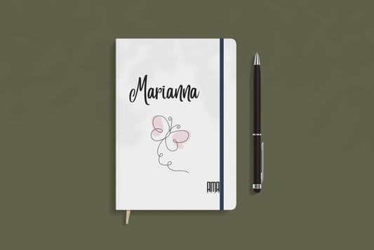 Blocco note ''Farfalla stilizzata'' personalizzabile con nome