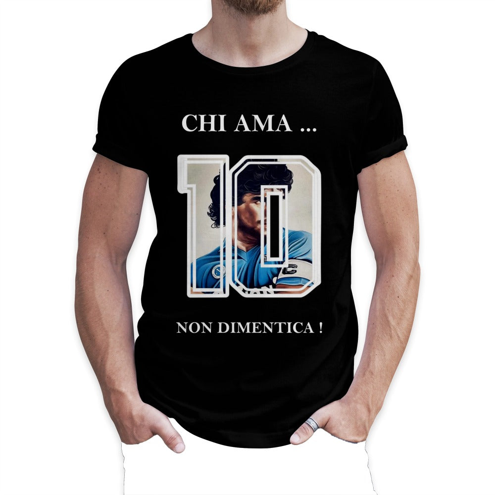 T-Shirt ‘NAPOLI’ chi ama non dimentica |Numero 10 |Maradona