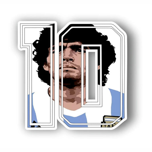 Adesivo numero 10 Maradona Napoli