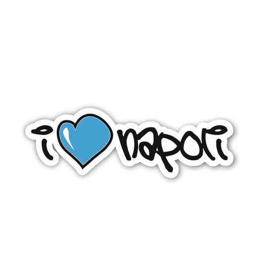 Adesivo ' I love napoli'| Supporter calcio | Napoli calcio