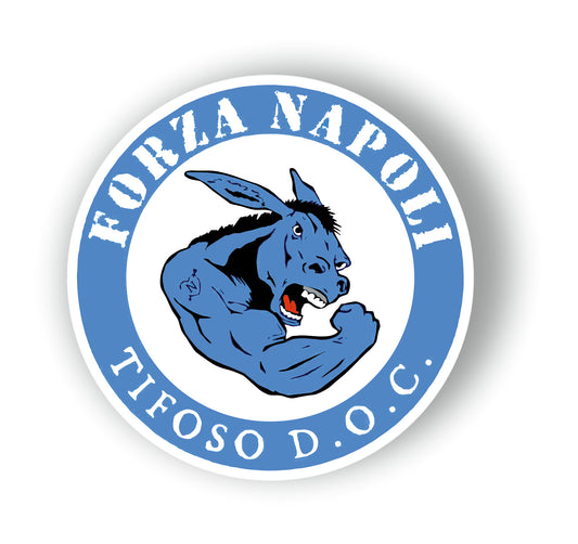 Adesivo ' Forza Napoli tifoso D.O.C.| Supporter calcio | Napoli calcio