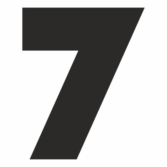 Adesivo prespaziato numero racing