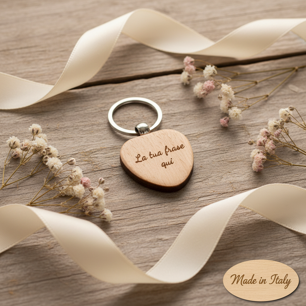 Portachiavi Cuore - Flat Lay
