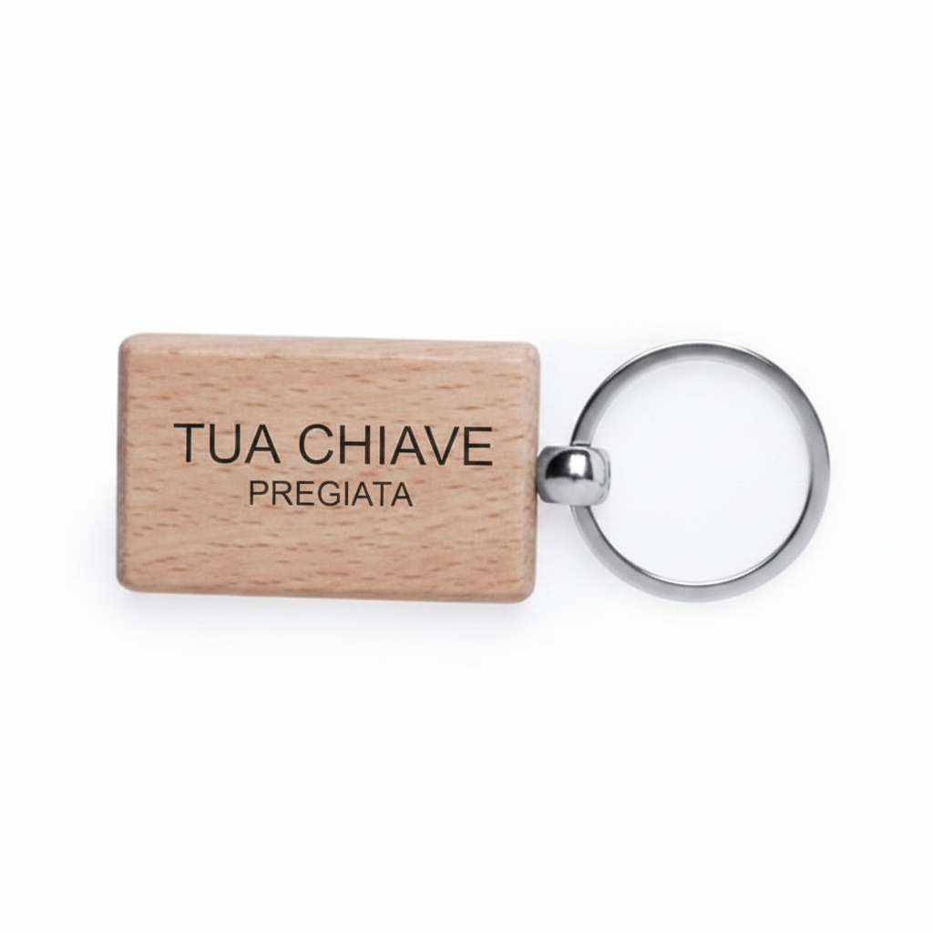 Portachiavi in legno fedele al prodotto