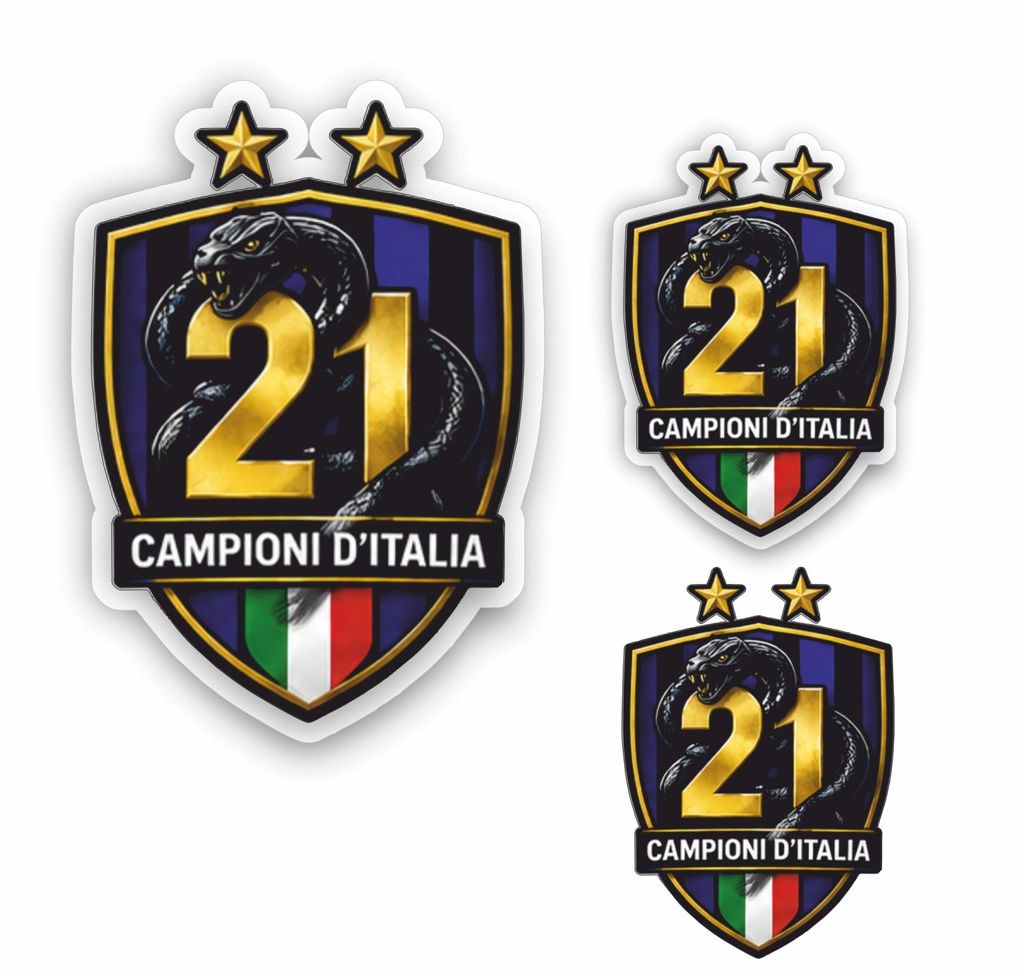 Adesivo Seconda Stella Inter 2026 mod.5 – Sticker PVC Impermeabile per Auto e Moto + 2 Adesivi Omaggio 10 cm
