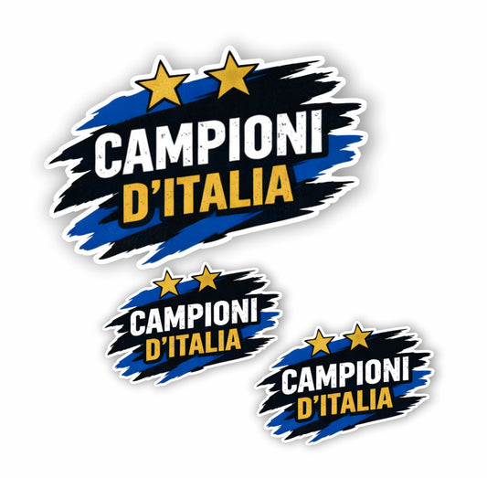 Adesivo Seconda Stella Inter 2026 mod.1 – Sticker PVC Impermeabile per Auto e Moto + 2 Adesivi Omaggio 10 cm