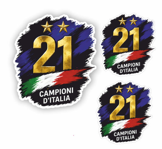 Adesivo Seconda Stella Inter 2026 mod.6 – Sticker PVC Impermeabile per Auto e Moto + 2 Adesivi Omaggio 10 cm