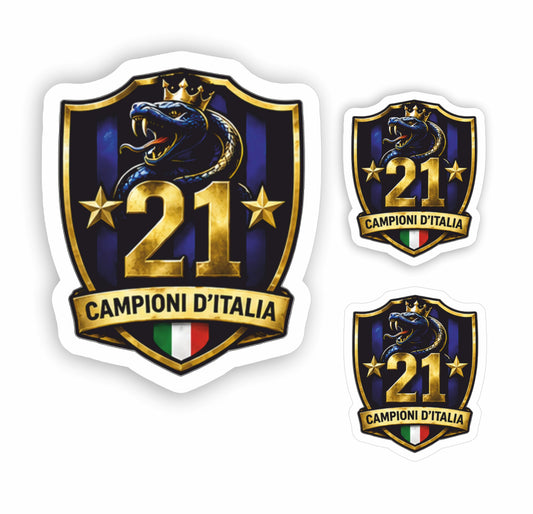 Adesivo Seconda Stella Inter 2026  – Sticker PVC Impermeabile per Auto e Moto + 2 Adesivi Omaggio 10 cm