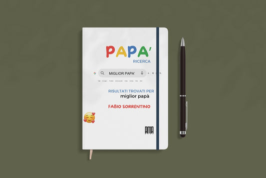 Blocco note ''Papà mod. Google '' personalizzabile con nome