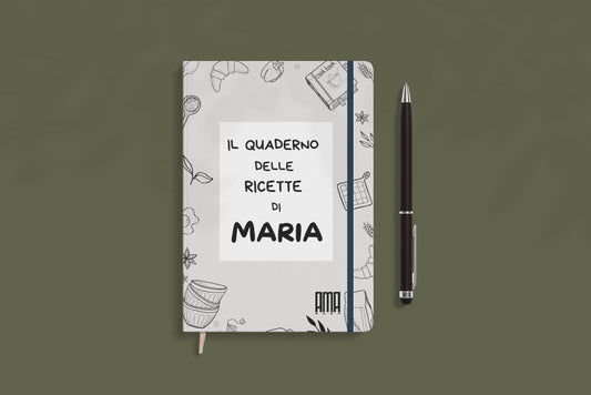Blocco note ''Le ricette'' personalizzabile con nome