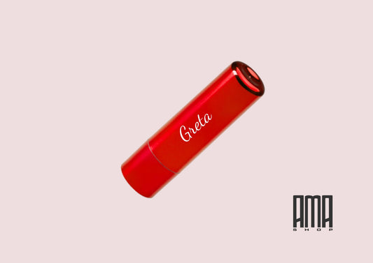 Balsamo per labbra 'ROSSO' personalizzabile con nome inciso